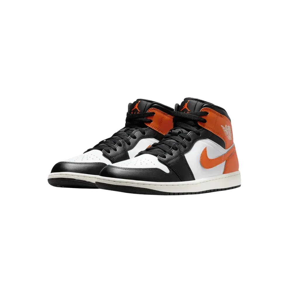 Nike Air Jordan 1 Mid Black Toe Starfish