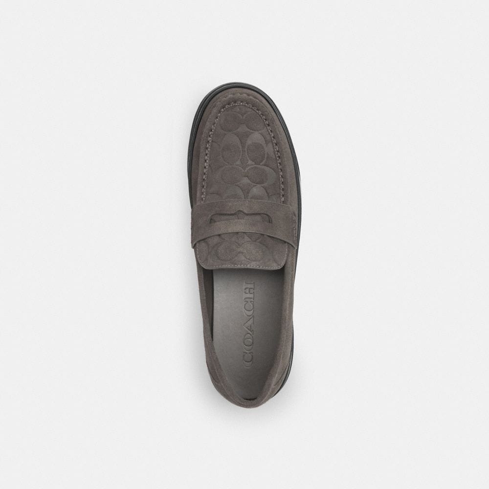 Men's Coach Hybrid Loafer With Signature Print Charcoal