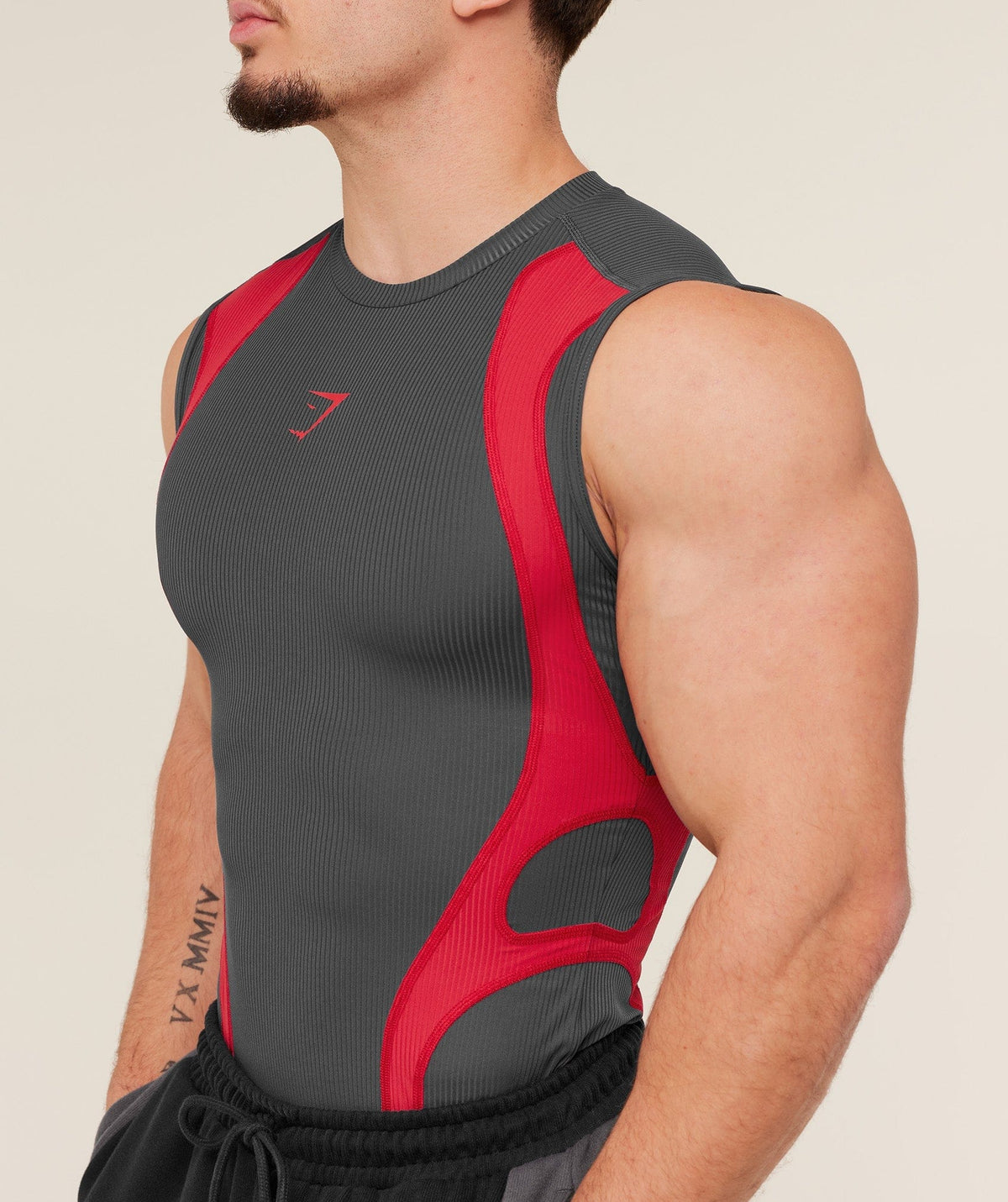 Gymshark x Carlos Belcast Tank Baselayer -  Onyx Grey