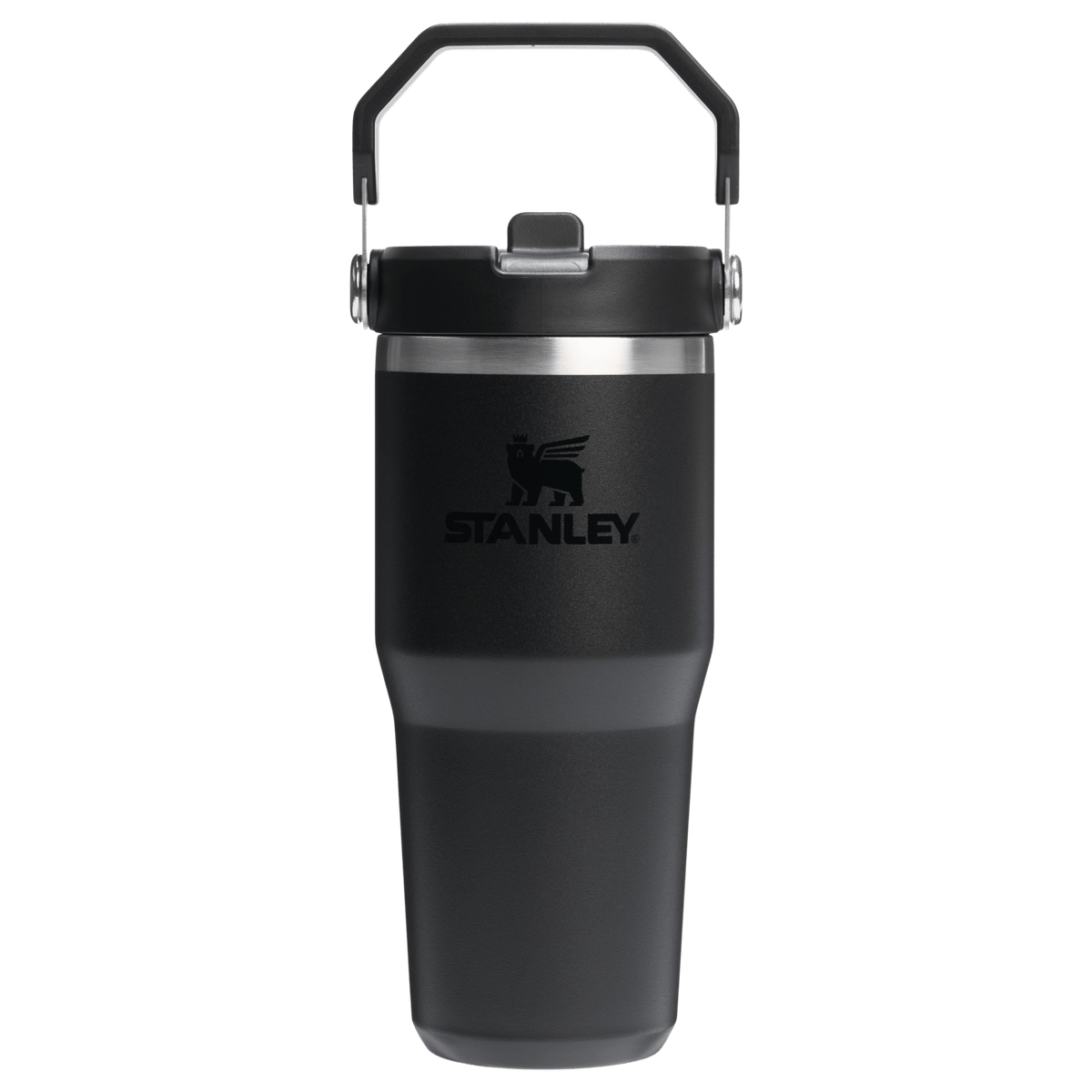 The IceFlow Flip Straw Tumbler | 14 OZ Black 2.0