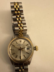 Rolex | Datejust | 6917 | Gold/Steel | 26 mm | Yellow gold | Champagne