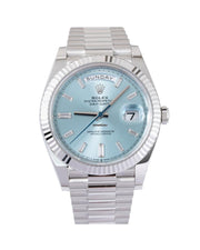 Rolex | Day-Date | 228236 | Platinum | 40 mm | Blue | Automatic