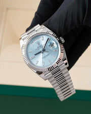 Rolex | Day-Date | 228236 | Platinum | 40 mm | Blue | Automatic