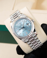 Rolex | Day-Date | 228236 | Platinum | 40 mm | Blue | Automatic