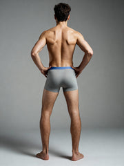 Men V Walks Light Blue Solid Luxury Elastic Trunk by Manaca