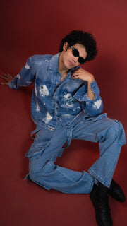 BLUE CLOUD DENIM MEN'S JACKET