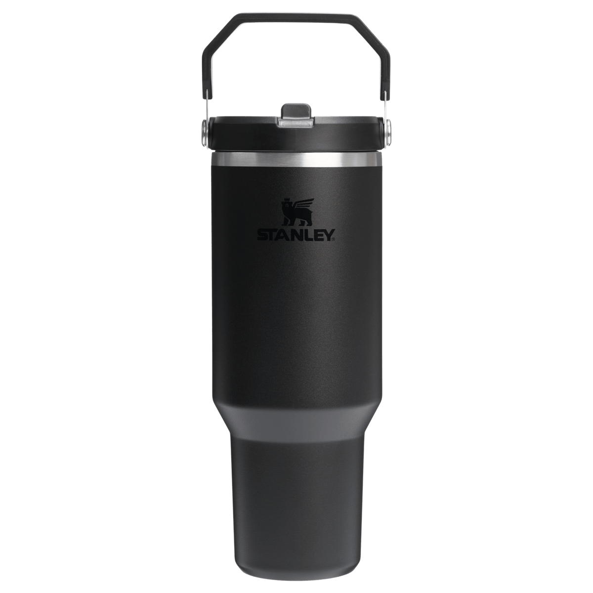 The IceFlow Flip Straw Tumbler | 40 OZ Black 2.0