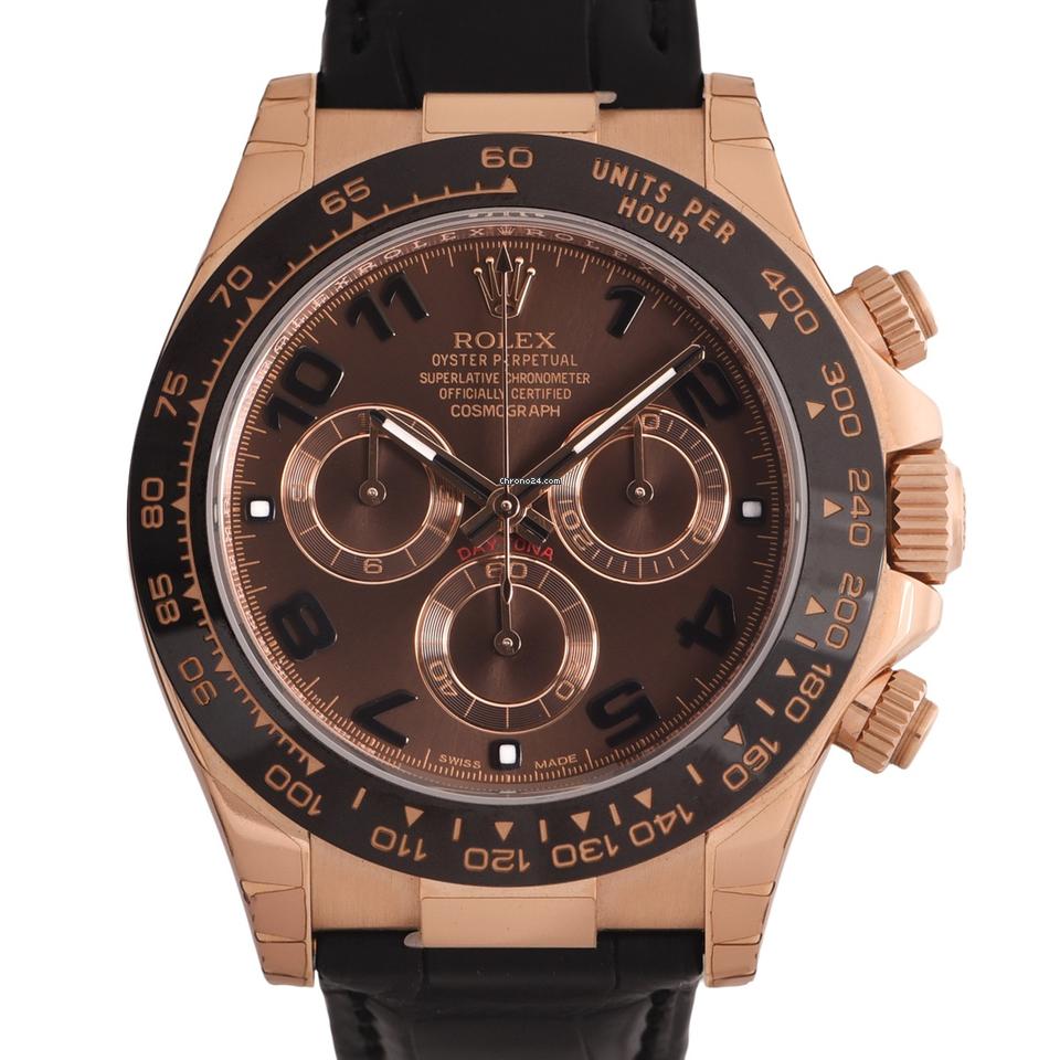Rolex | Daytona | 116515ln | Rose gold | 40 mm | Leather | Brown | Automatic