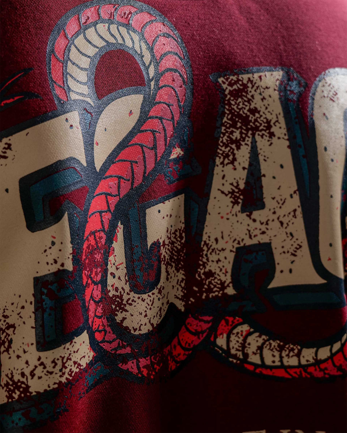 Legacy V2 - Wine Oversized Printed Hoodie