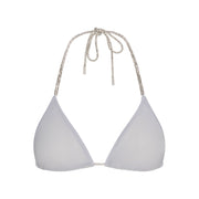 RHINESTONE KNIT TRIANGLE BRALETTE | ZEN BLUE