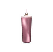 Starbucks "Floral Rose Garden" Insulated Tumbler — Dual-Sip Glitter Cat's Eye Straw Cup (650ml)