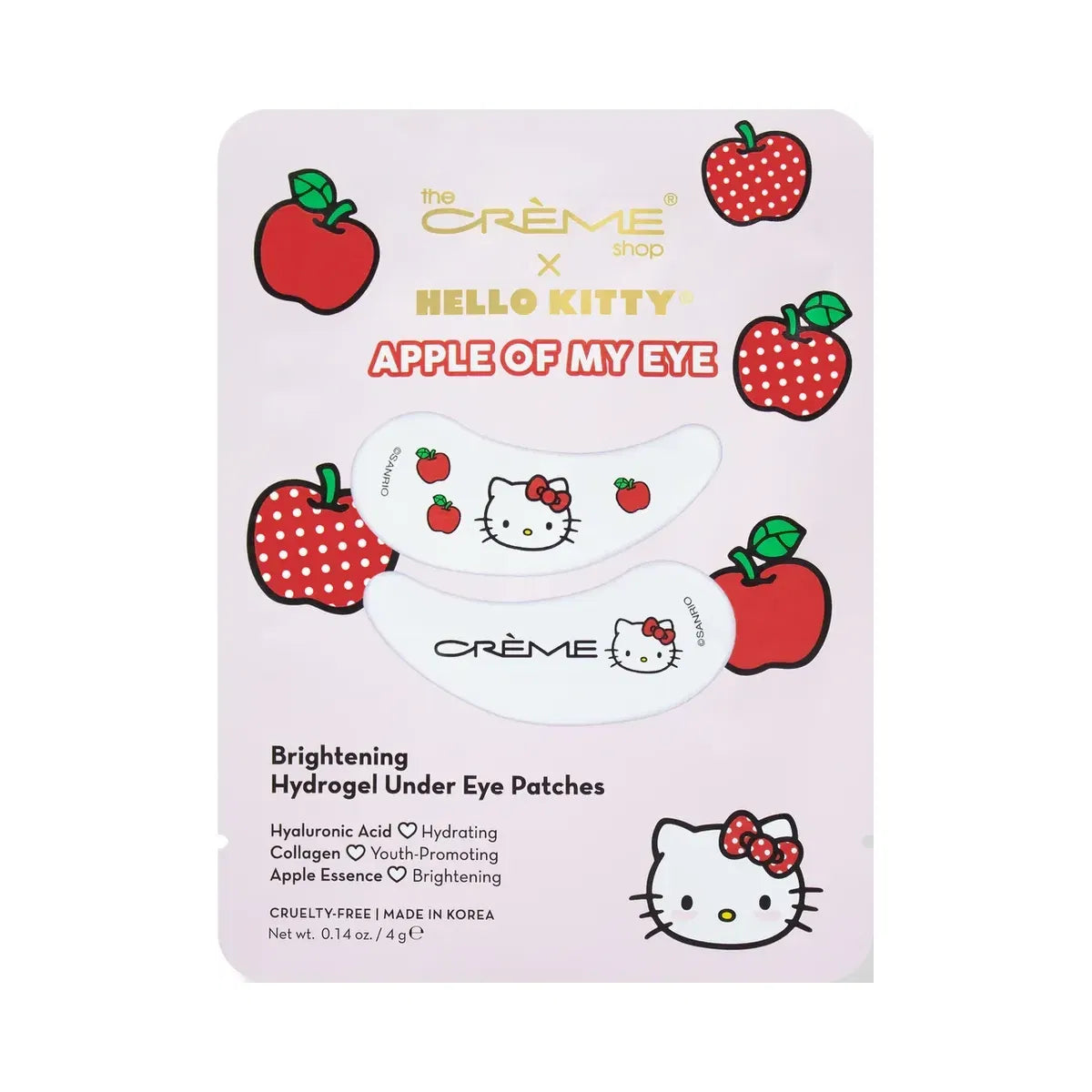The Crème Shop Hello Kitty Apple Of My Eye Brightening Hydrogel Under Eye Patches