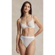 High-Waist Mesh Thong