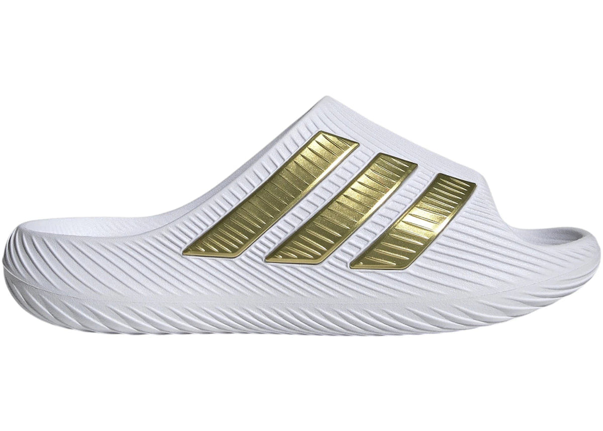 Adidas Purechill Slides White Gold Metallic