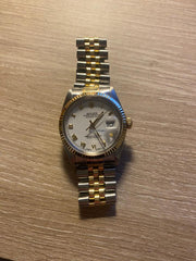 Rolex | Datejust | 16013 | Gold/Steel | 36 mm | Gold/Steel | White | Automatic