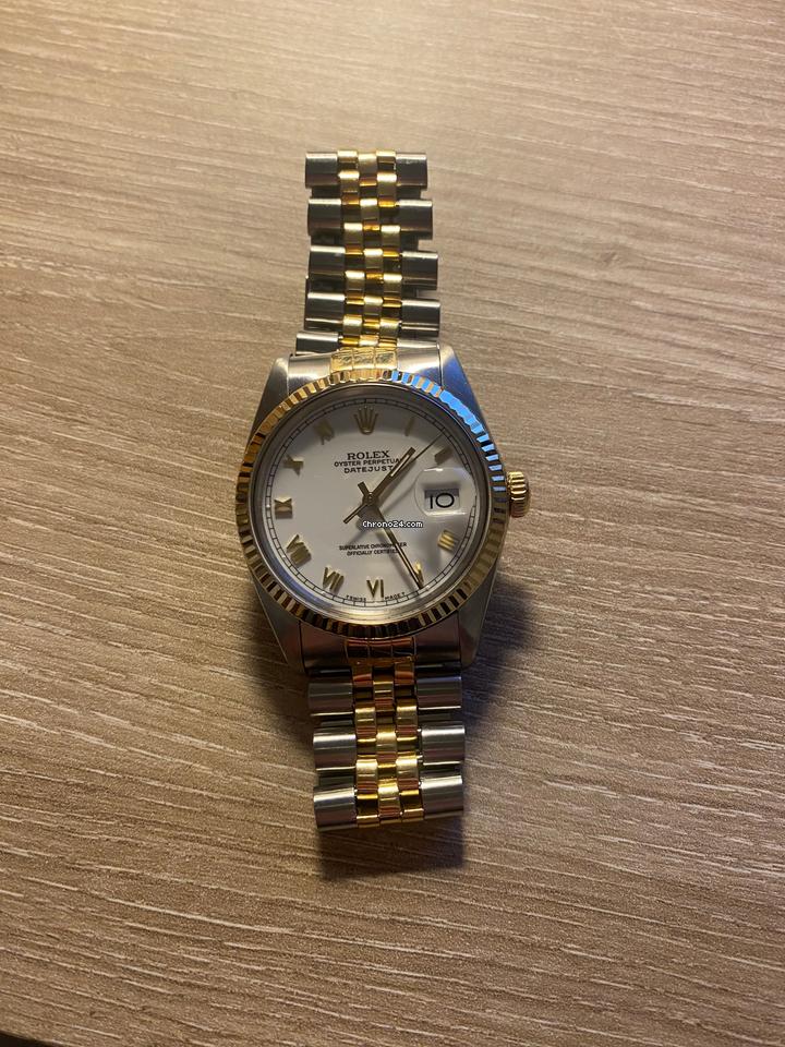 Rolex | Datejust | 16013 | Gold/Steel | 36 mm | Gold/Steel | White | Automatic