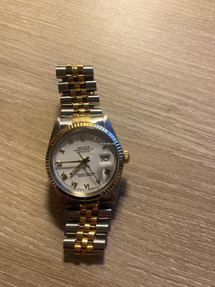 Rolex | Datejust | 16013 | Gold/Steel | 36 mm | Gold/Steel | White | Automatic