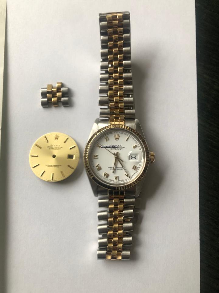 Rolex | Datejust | 16013 | Gold/Steel | 36 mm | Gold/Steel | White | Automatic