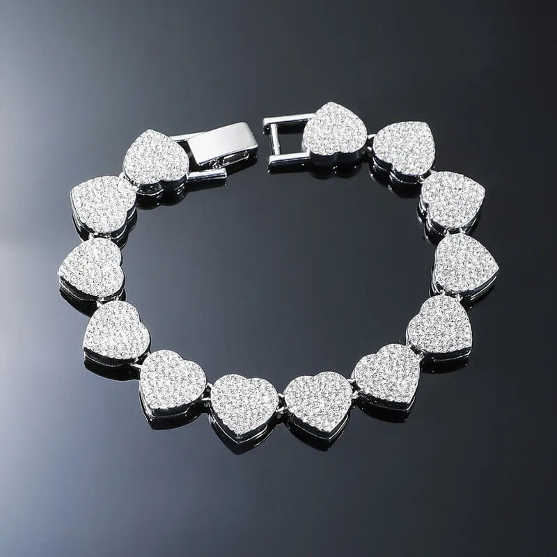 Shiny Heart Shape Bracelets