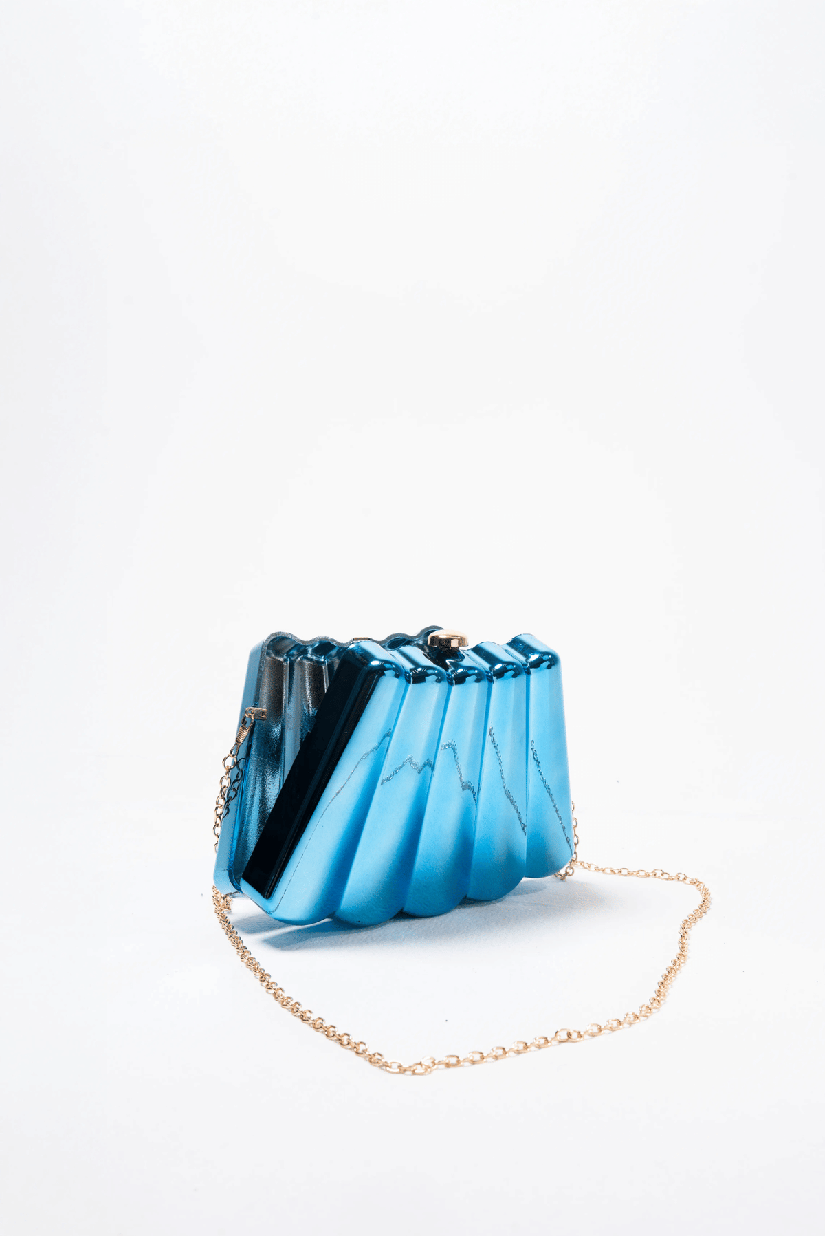 Azure Prism Clutch