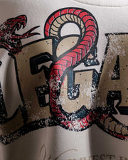 Legacy V2 - Off White Oversized Printed Hoodie