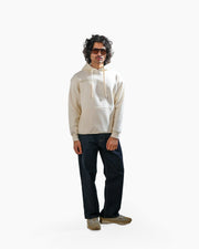 Legacy V2 - Off White Oversized Printed Hoodie