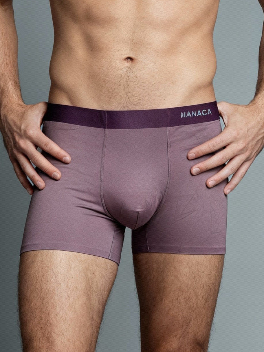Men Insole Pink Solid Luxury Elastic Trunk by Manaca