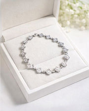 Clover Diamond Cut Bracelet