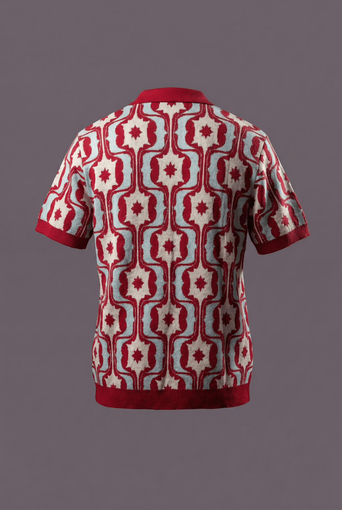 All over Retro Knitted Polo