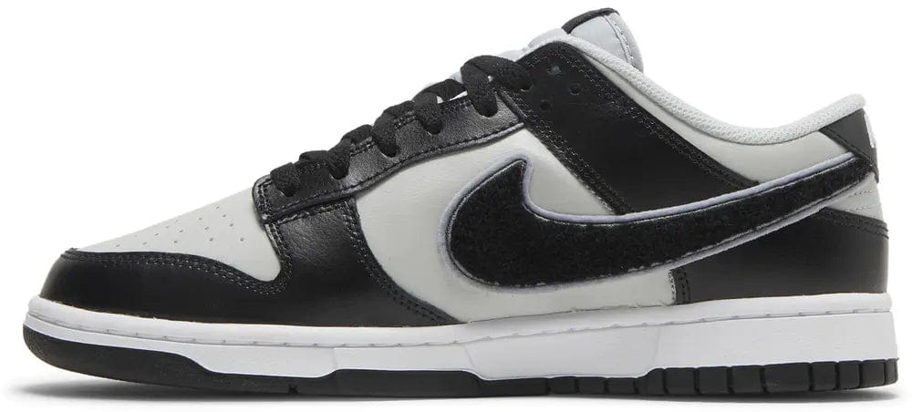 Dunk Low 'Chenille Swoosh - Black Grey Fog'