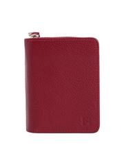 Aero Bi-Fold Wallet, Leather With RFID Blocking | Red