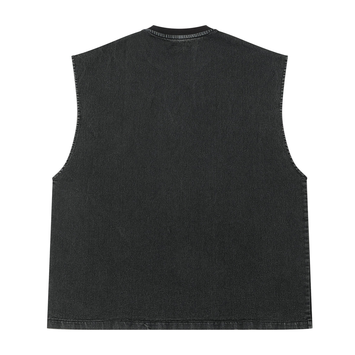 BLACK DENIM MEN'S TANK TOP