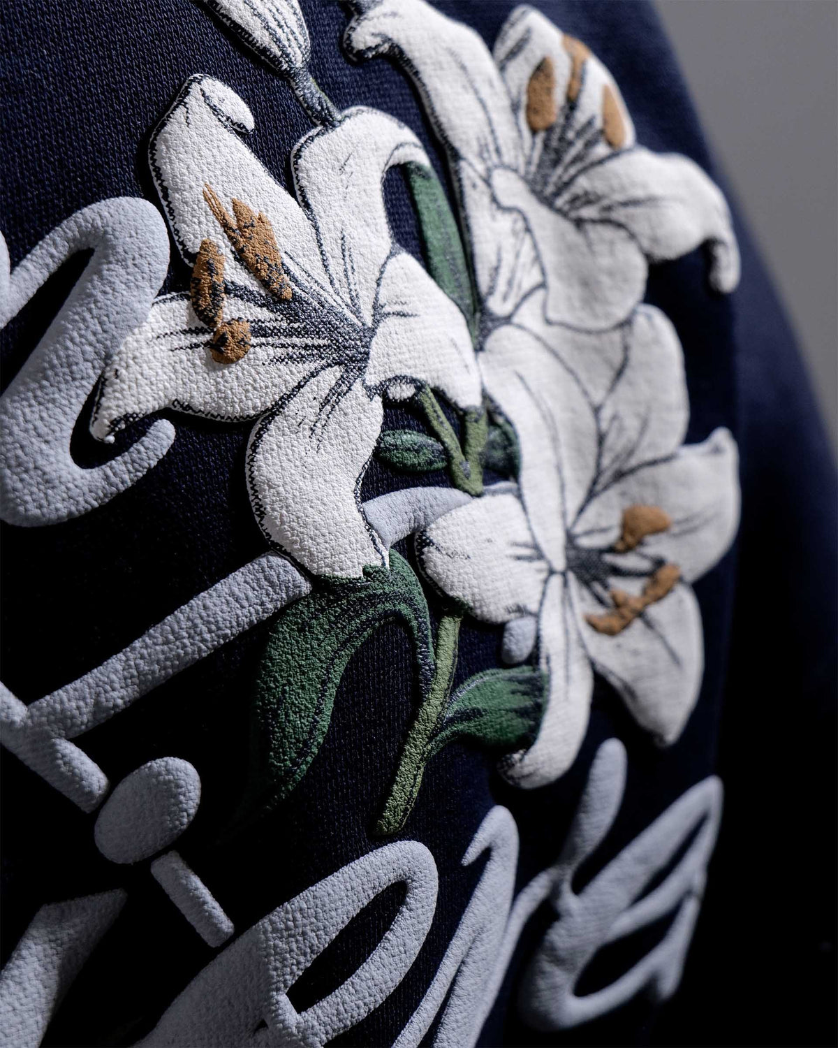 Dream Achieved - Navy Blue Oversized Printed Hoodie