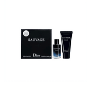 Dior Sauvage Men's Mini Travel Perfume & Shower Gel Gift Set (Perfume 10 ML / Lotion 0.34 Fl Oz)