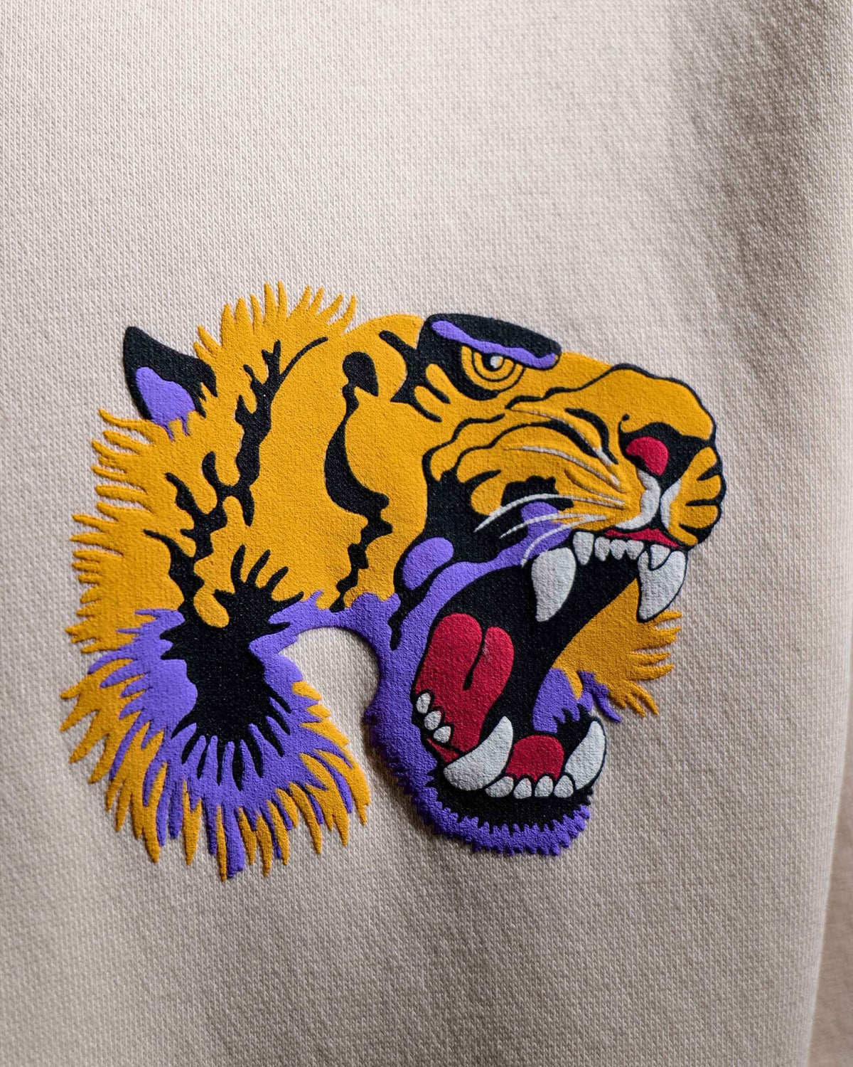 Ruthless - Off White Oversized Printed Hoodie