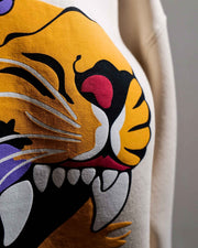 Ruthless - Off White Oversized Printed Hoodie