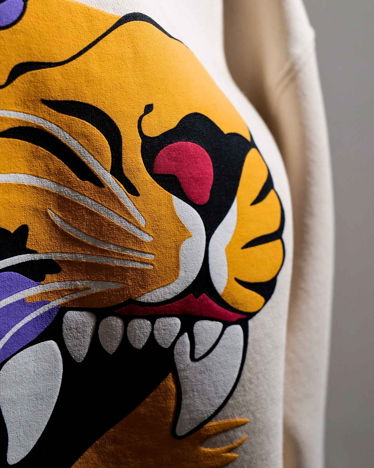 Ruthless - Off White Oversized Printed Hoodie