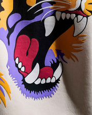 Ruthless - Off White Oversized Printed Hoodie