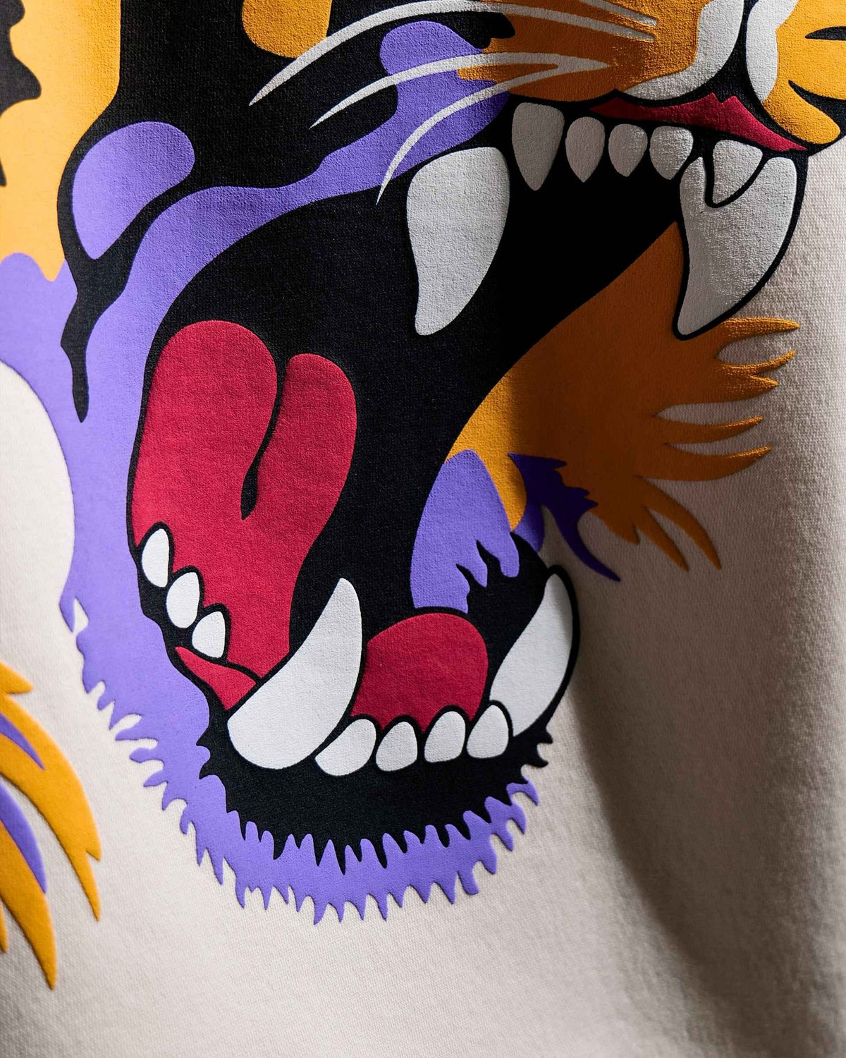 Ruthless - Off White Oversized Printed Hoodie