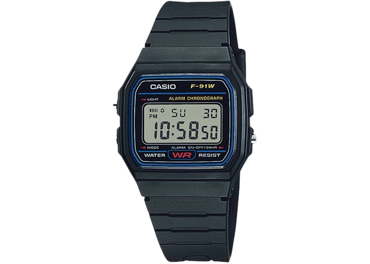 Casio Mens Classic Digital Watch With Black Strap F-91W-1