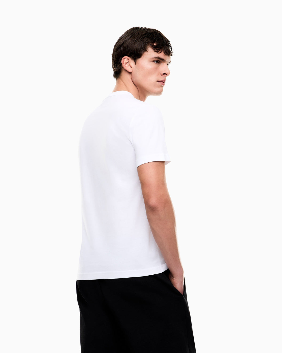 EA7 Slim-fit t-shirt Core Identity in cotton with big logo