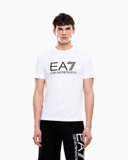 EA7 Slim-fit t-shirt Core Identity in cotton with big logo