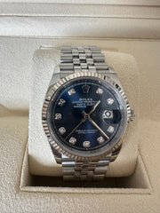 Rolex | Datejust | 4D4844CB | Steel | 36 mm | Steel | Blue | Automatic