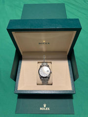 Rolex123600 Silver Jubilee Luxury Bracelet with Silver Bezel