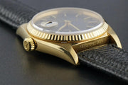Rolex | Datejust | 16018 | Yellow gold | 36 mm | Leather | Black | Automatic