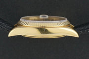 Rolex | Datejust | 16018 | Yellow gold | 36 mm | Leather | Black | Automatic