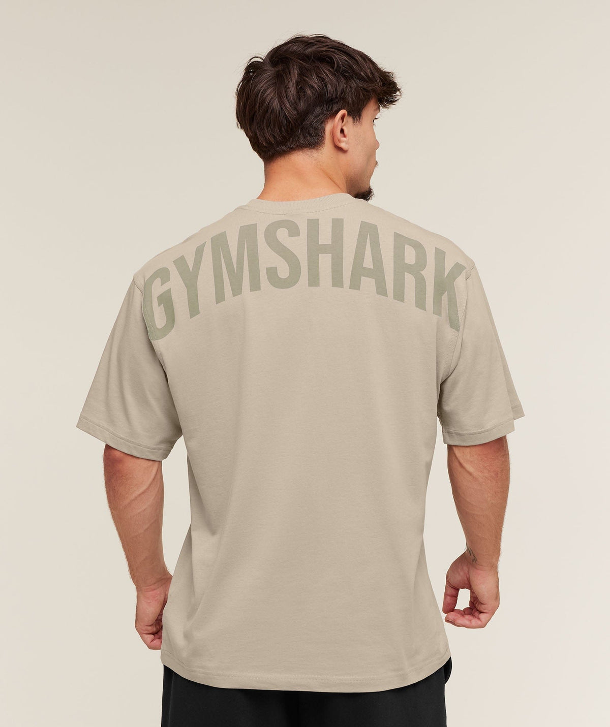 Gymshark Power T-Shirt - Mushroom Grey