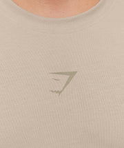 Gymshark Power T-Shirt - Mushroom Grey