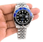Rolex GMT-Master II Rolex 40MM Batgirl Stainless Steel Jubliee Bracelet Datejust