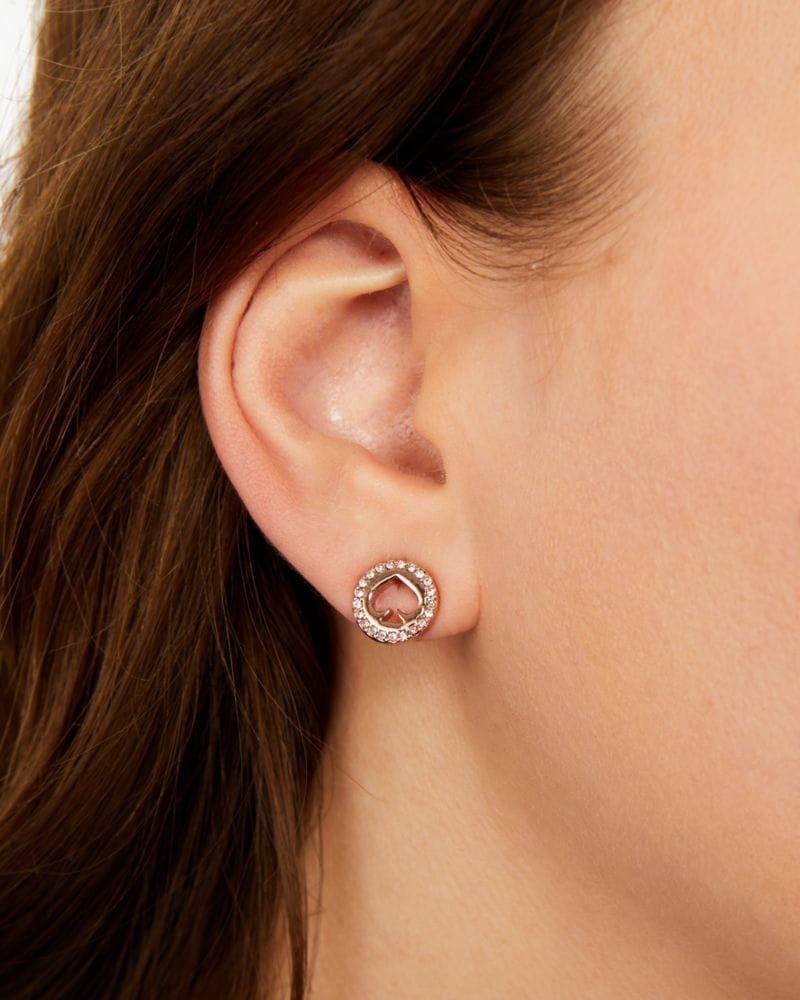 Spot The Spade Pave Halo Spade Studs
